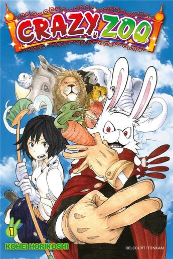 Couverture du livre « Crazy zoo t.1 » de Kohei Horikoshi aux éditions Delcourt