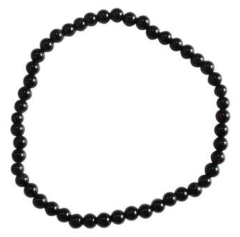 Couverture du livre « Bracelet onyx perles rondes 4 mm » de  aux éditions Dg-exodif