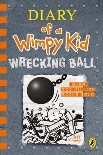 Couverture du livre « WRECKING BALL - DIARY OF A WIMPY KID » de Jeff Kinney aux éditions Penguin