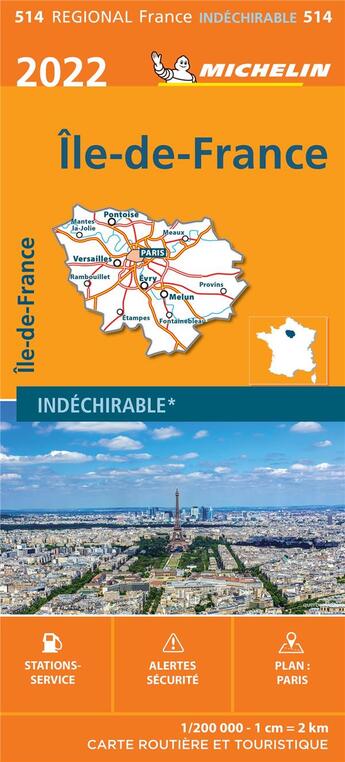 Couverture du livre « Ile-de-france 2022 » de Collectif Michelin aux éditions Michelin