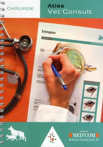 Couverture du livre « Atlas vet'consult ; chirurgie » de  aux éditions Med'com
