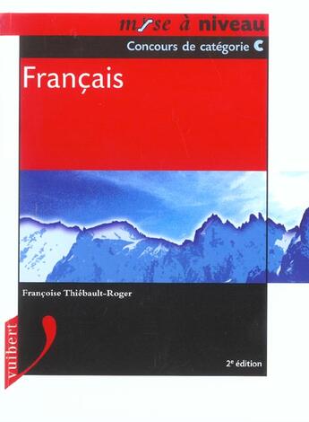 Couverture du livre « Francais ; Categorie C » de Francoise Thiebault-Roger aux éditions Vuibert