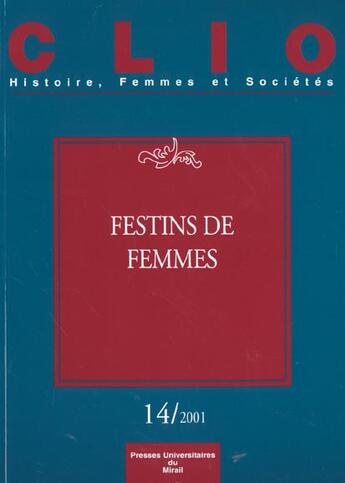 Couverture du livre « Festins de femmes » de  aux éditions Pu Du Midi