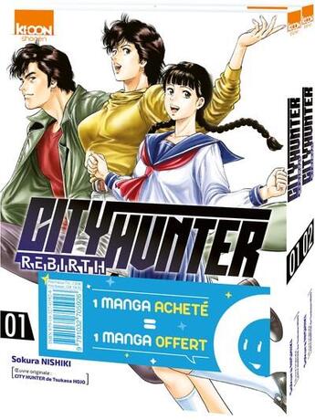 Couverture du livre « City Hunter - rebirth : Intégrale Tomes 1 et 2 » de Tsukasa Hojo et Sokura Nijiki aux éditions Ki-oon