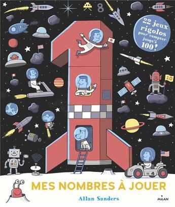 Couverture du livre « Mes nombres a jouer » de  aux éditions Milan