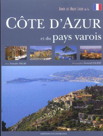 Couverture du livre « Aimer les hauts lieux de la cote d'azur » de Lovenou-Melki/Saliou aux éditions Ouest France