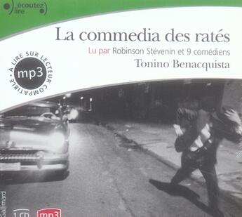 Couverture du livre « La commedia des rates cd » de Tonino Benacquista aux éditions Gallimard