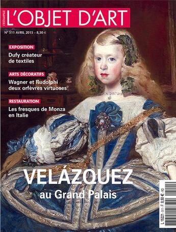 Couverture du livre « L'objet d'art n 511 velasquez avril 2015 » de  aux éditions L'objet D'art