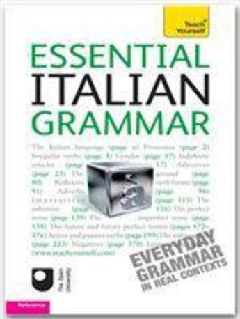 Couverture du livre « Essential Italian Grammar: Teach Yourself » de Anna Proudfoot aux éditions Teach Yourself