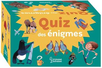 Couverture du livre « Quiz des enigmes » de De Hugo/Guerlais aux éditions Larousse