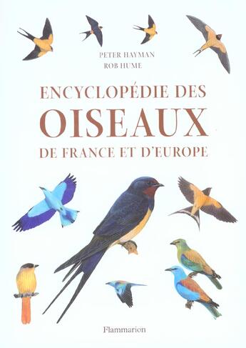 Couverture du livre « Encyclopédie des oiseaux de France et d'Europe » de Rob Hume et Peter Hayman aux éditions Flammarion