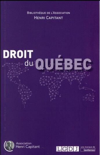 Couverture du livre « Droit du Québec » de  aux éditions Lgdj