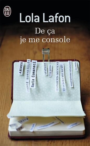 Couverture du livre « De ça je me console » de Lola Lafon aux éditions J'ai Lu