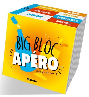 Couverture du livre « Big bloc apéro ; humour et jeux » de  aux éditions Mango