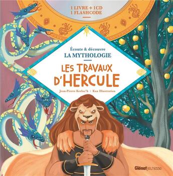 Couverture du livre « Livre cd la mythologie - les travaux d'hercule » de Kerloc'H aux éditions Glenat Jeunesse