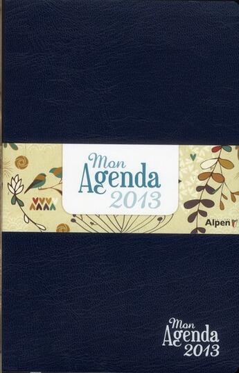 Couverture du livre « Mon agenda 2013 » de  aux éditions Alpen