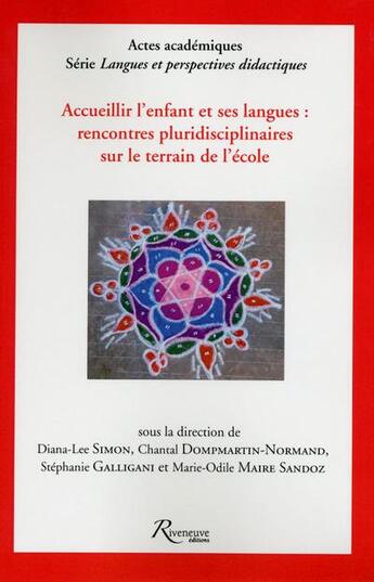 Couverture du livre « Accueillir l'enfant et ses langues » de  aux éditions Riveneuve