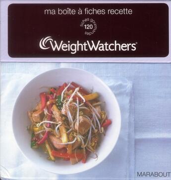 Couverture du livre « Ma boîte à fiches Weight Watchers » de Weight Watchers aux éditions Marabout