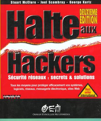 Couverture du livre « Halte Aux Hackers ; 2e Edition » de Mac Clure aux éditions Osman Eyrolles Multimedia