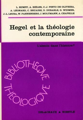 Couverture du livre « Hegel et theologie contemp lab » de  aux éditions Labor Et Fides