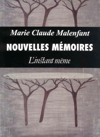 Couverture du livre « Nouvelles mémoires » de Marie-Claude Malenfant aux éditions Les Editions De L'instant Meme