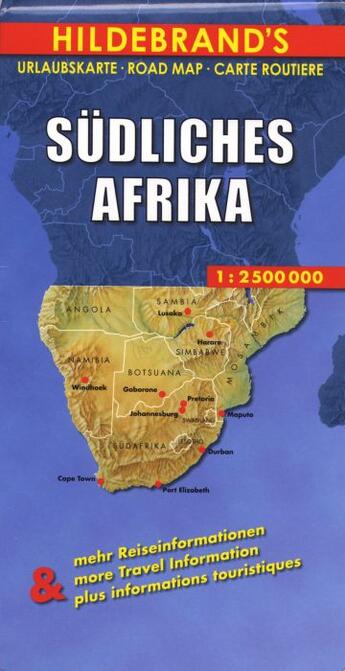 Couverture du livre « Sudliches afrika / afrique australe southern africa » de  aux éditions Hildebrand