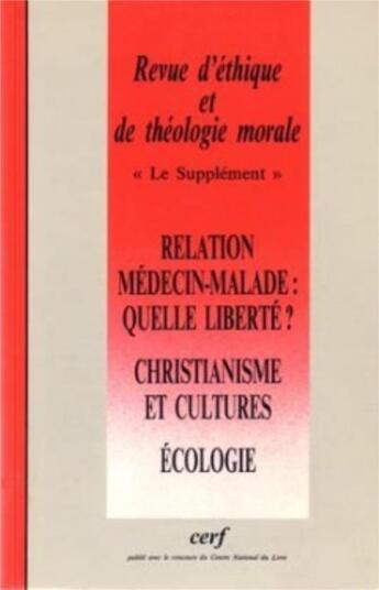 Couverture du livre « Revue d'ethique et de theologie morale 192 » de Collectif Retm aux éditions Cerf