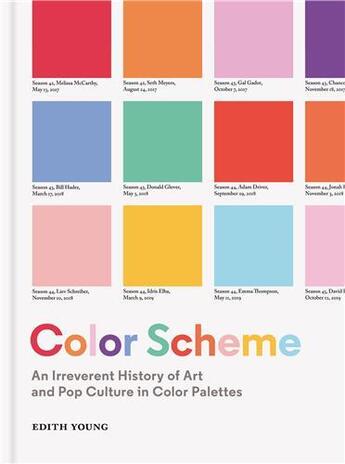 Couverture du livre « Color scheme : an irreverent history of art and pop culture in color palettes » de Edith Young et Zachary Fine aux éditions Princeton Architectural