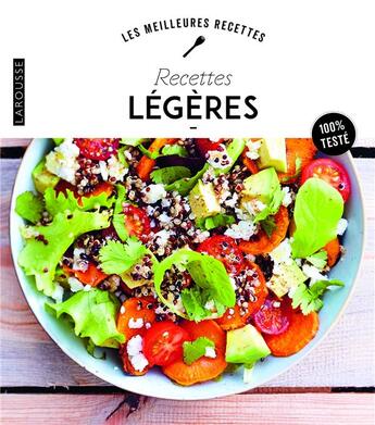 Couverture du livre « Recettes légères » de  aux éditions Larousse