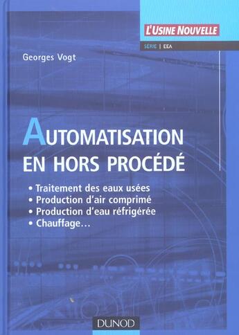 Couverture du livre « Automatisation en hors procédé » de Vogt Georges aux éditions Dunod