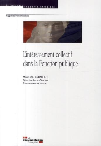 Couverture du livre « L'intéressement collectif dans la fonction publique » de  aux éditions Documentation Francaise