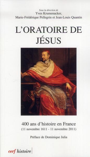 Couverture du livre « L'oratoire de Jésus » de Krumena Yves aux éditions Cerf