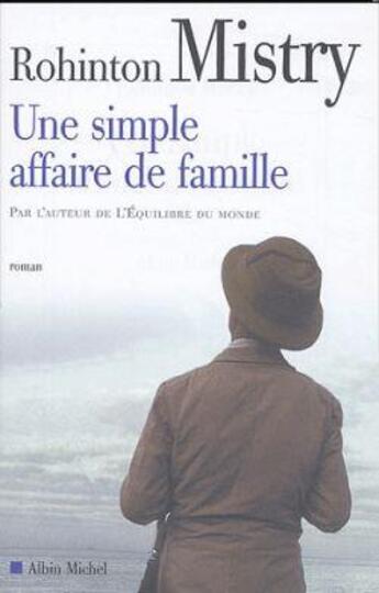 Couverture du livre « Une simple affaire de famille » de Mistry-R aux éditions Albin Michel