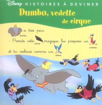 Couverture du livre « Dumbo vedette de cirque » de  aux éditions Disney Hachette