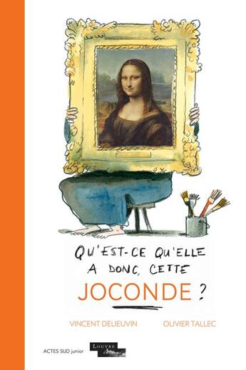 Couverture du livre « Qu'est-ce qu'elle a donc, cette Joconde ? » de Olivier Tallec et Vincent Delieuvin aux éditions Actes Sud Junior