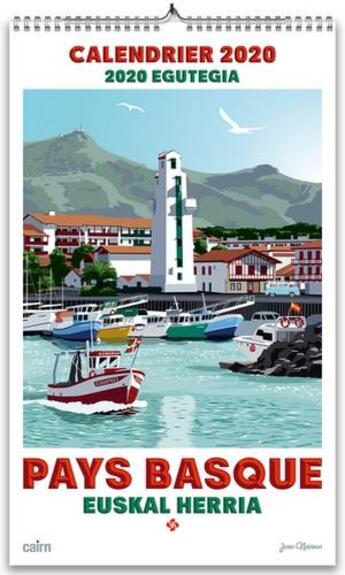 Couverture du livre « Calendrier 2020 ; Pays basque ; Euskal Herria » de  aux éditions Cairn