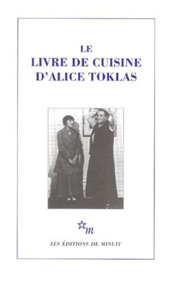 Couverture du livre « Le livre de cuisine » de Alice Toklas aux éditions Minuit