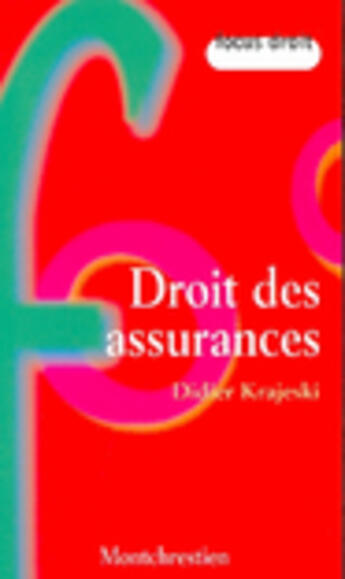 Couverture du livre « Droit des assurances » de Didier Krajeski aux éditions Lgdj