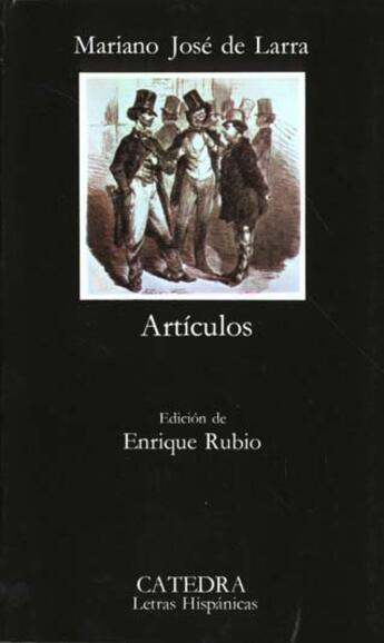 Couverture du livre « Articulos » de Larra Mariano J aux éditions Cga