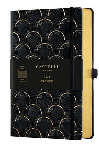 Couverture du livre « Agenda 2021 journalier grand format c&g art deco gold » de  aux éditions Castelli Milano