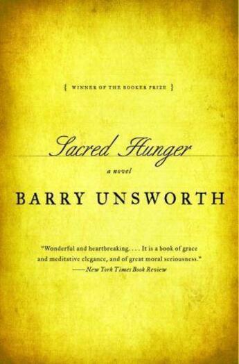 Couverture du livre « Sacred hunger » de Barry Unsworth aux éditions Adult Pbs