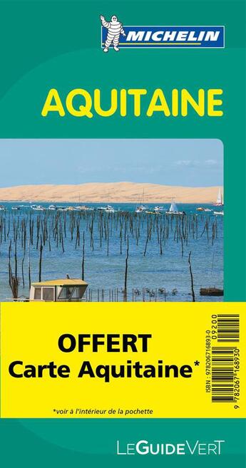 Couverture du livre « Le guide vert ; Aquitaine (édition 2012) » de Collectif Michelin aux éditions Michelin