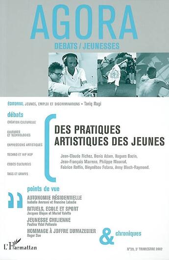 Couverture du livre « Des partiques artistiques des jeunes » de  aux éditions Editions L'harmattan