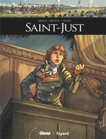 Couverture du livre « Saint Just » de Jean Vitaux et Noel Simsolo et Michael Malatini aux éditions Glenat