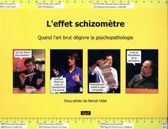 Couverture du livre « L'effet schizomètre ; quand l'art brut dégivre la psychopathologie » de Benoit Vidal aux éditions Epel