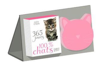 Couverture du livre « 365 jours 100% chat » de Lesley O'Mara aux éditions First