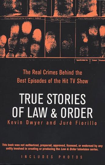 Couverture du livre « True Stories of Law & Order » de Fiorillo Jure aux éditions Penguin Group Us