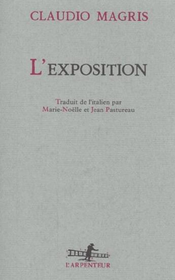 Couverture du livre « L'exposition » de Claudio Magris aux éditions Gallimard