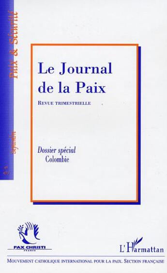 Couverture du livre « Colombie » de  aux éditions Editions L'harmattan