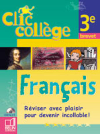 Couverture du livre « Clic college francais » de Kora Leble aux éditions Belin